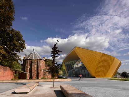 El museo-cueva de Viñoly en Colchester