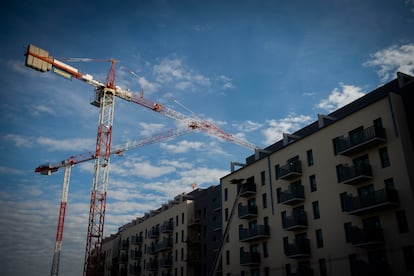 Construccin de viviendas en Madrid, el pasado diciembre. 