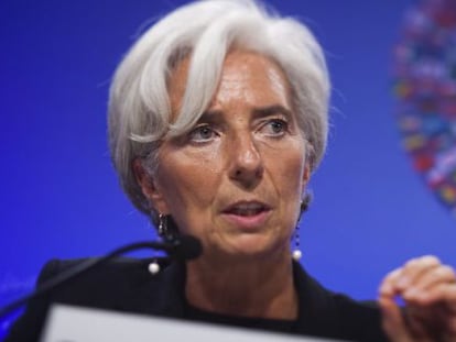 La directora gerente del Fondo Monetario Internacional (FMI), Christine Lagarde, en una imagen de archivo.