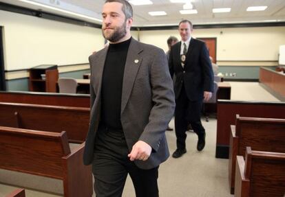 Dustin Diamond, en la corte de Wisconsin.