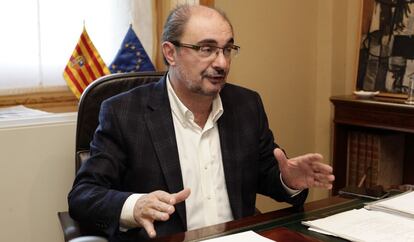 Javier Lambán, presidente de Aragón.
