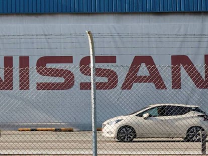 Exterior de la planta de Nissan en Zona Franca (Barcelona), en marzo pasado.