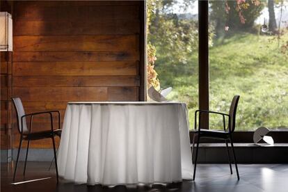 Comedor del restaurante Mugaritz, en Errentería.