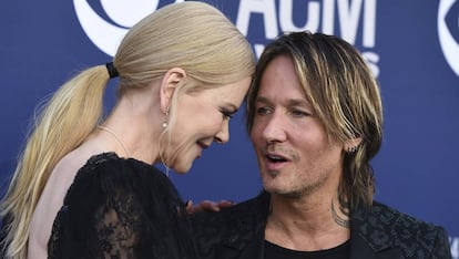 Nicole Kidman y Keith Urban a su llegada a los 54º Country Music Awards, celebrados el 7 de abril en Las Vegas, Nevada.