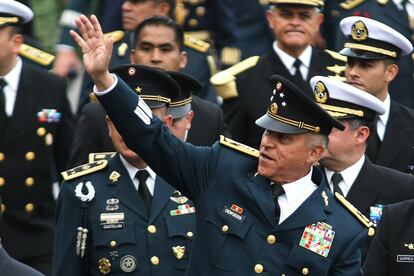 Exministro de la Defensa general, Salvador Cienfuegos, durante un acto protocolario en Ciudad de Mxico.