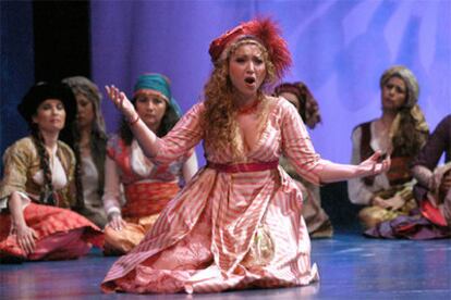 Imagen del estreno en el Teatro Real de 'El rapto en el serrallo'.