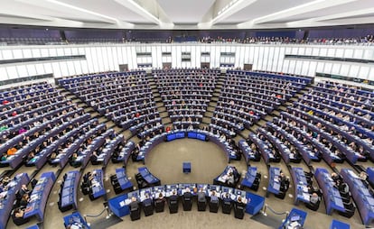 Vista general del Parlamento Europeo durante una sesión.