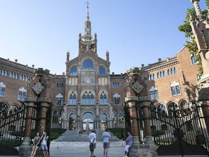 Fachada del hospital de Sant Pau de Barcelona, en cuyo recinto est&aacute; la Casa Asia. 