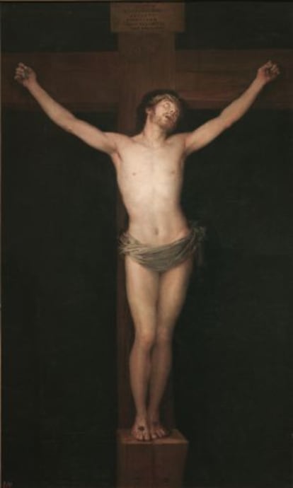 Francisco de Goya pint&oacute; el &#039;Cristo crucificado&#039; en 1780 y lo present&oacute; para su acceso a la Real Academia de Bellas Artes de San Fernando.