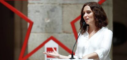 La presidenta de la Comunidad de Madrid, Isabel Díaz Ayuso, este miércoles.