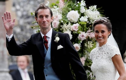 James Matthews y Pippa Middleton, el d&iacute;a de su boda el pasado s&aacute;bado.