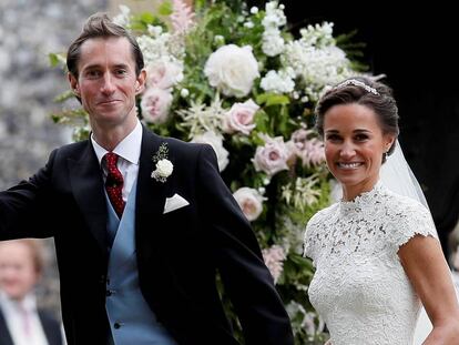 James Matthews y Pippa Middleton, el d&iacute;a de su boda el pasado s&aacute;bado.
