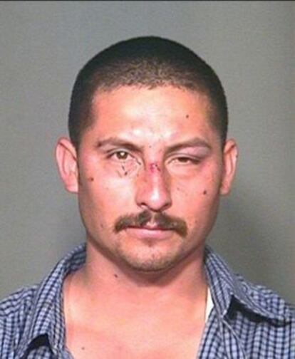 Manuel Osorio-Arellanes tras su detención por el tiroteo que acabó con la vida de un agente de frontera de EE UU.