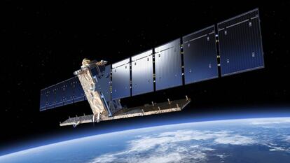 Un satélite Sentinel 1 del programa Copérnico.