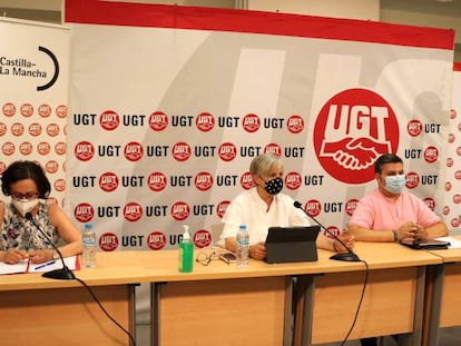 Rueda de prensa de la Federación de Servicios Públicos de UGT.