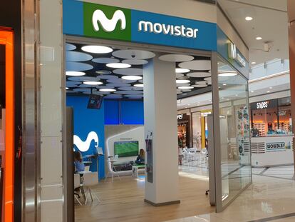 Una tienda de Movistar.