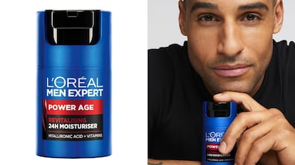 regalo barato para el dia del padre: L'Oreal crema hidratante para hombre antiarrugas y antienvejecimiento