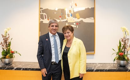 Luis Caputo y Kristalina Georgieva