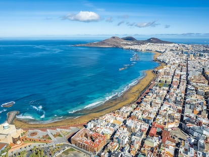 Vista área de Canarias.