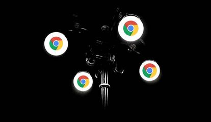 Modo oscuro de Google Chrome.