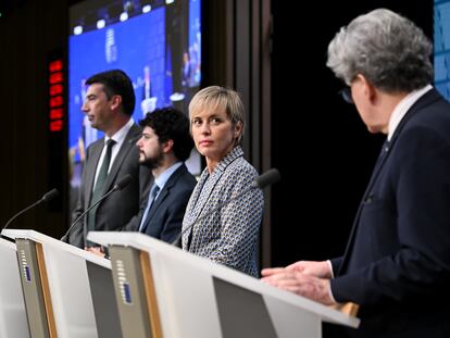 Rueda de prensa en Bruselas tras el acuerdo sobre la ley europea de IA.