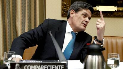 Jaime Echegoyen, durante una comparecencia en el Congreso como presidente de Sareb.