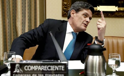 Jaime Echegoyen, durante una comparecencia en el Congreso como presidente de Sareb.