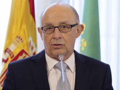 El ministro de Hacienda y Administraciones P&uacute;blicas, Crist&oacute;bal Montoro. EFE/Archivo