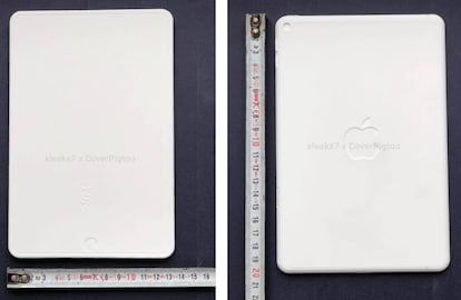 Moldes con la forma del futuro iPad Mini.