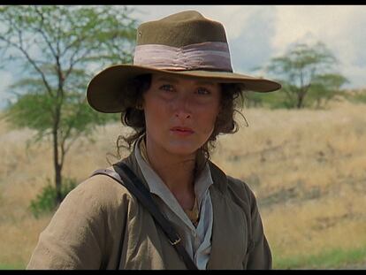 Meryl Streep, en 'Memorias de África'.