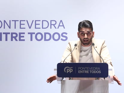 El concejal Matías González Cañón, en una imagen de un acto del partido difundida por el PP.