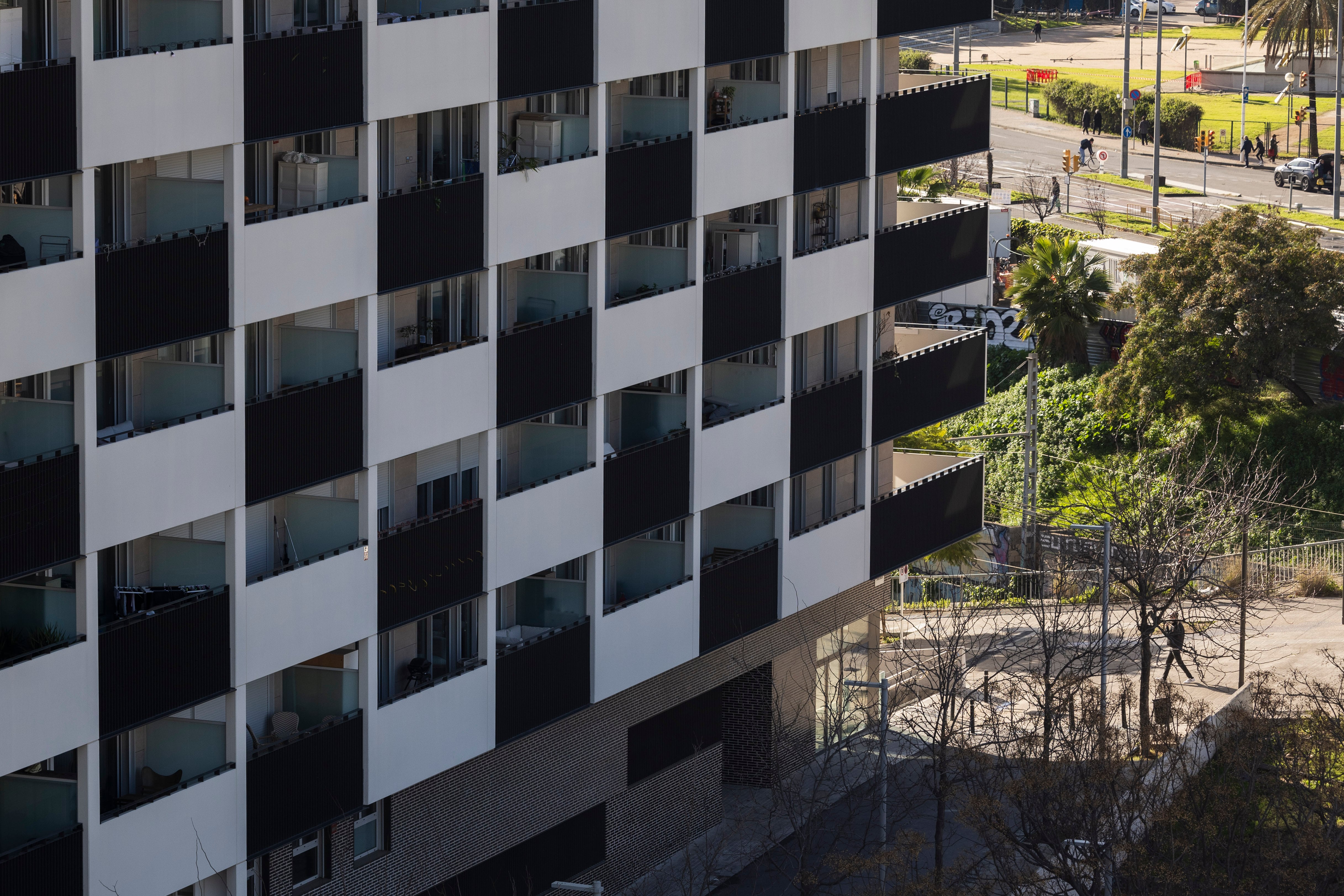 Edificio de nueva construcción en Glóries.
