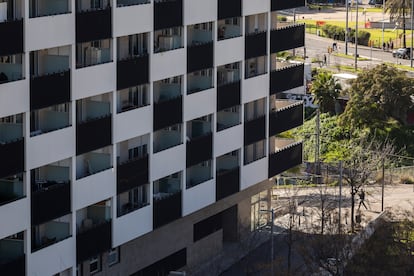 Edificio de nueva construcción en Glóries.
