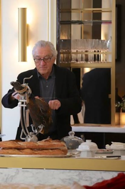 El actor Robert de Niro, el pasado 1 de marzo, en la suite real del Mandarin Oriental Ritz.