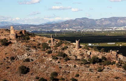 Vista aérea del castillo de La Vilavella, en Castellón. 