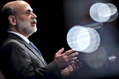 Bernanke, en una intervención ante el Club Nacional de Prensa en Washington.