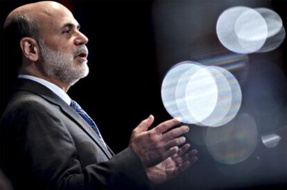 Bernanke, en una intervención ante el Club Nacional de Prensa en Washington.