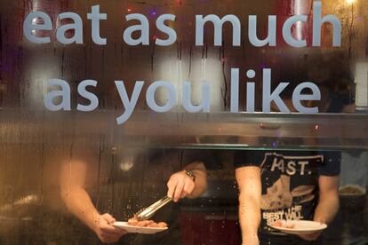 Un restaurante chino en Londres con la leyenda 