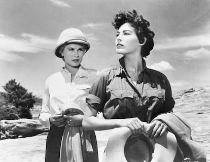 Grace Kelly y Ava Gardner en 'Mogambo' (1954).