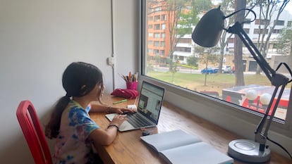 Jualiana Abello, estudiante colombiana de 8 años.