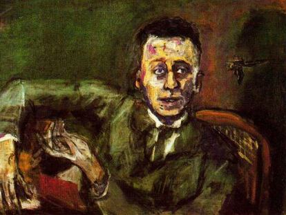 Retrato de Karl Kraus (1925), &oacute;leo de &Oacute;skar Kokoschka.