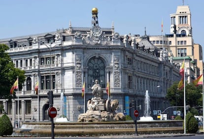 Fachada del Banco de España, en una imagen de archivo.