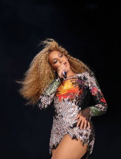 Beyoncé, en la seva actuació a Barcelona.