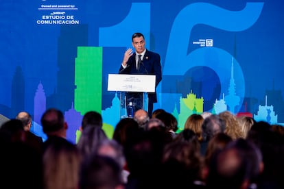 Pedro Sánchez, en la clausura la XV edición del foro 'Spain Investors Day' en Madrid.