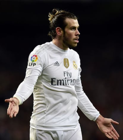 Gareth Bale, desquiciado, durante el partido. Pocos balones le llegaron, menos fue a buscar.