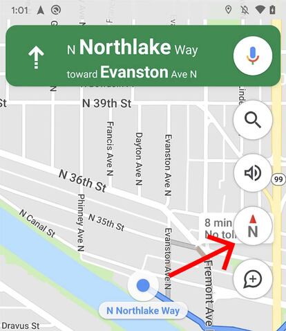 La brújula llega a Google Maps.