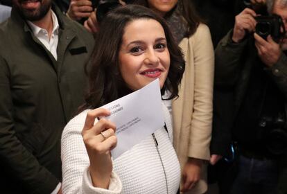 Ines Arrimadas, líder de Ciudadanos en Cataluña