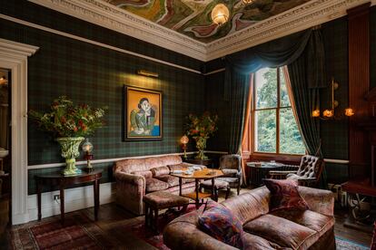 One of the rooms at the Fife Arms, a hotel with 14,000 works of art in the Cairngorms.