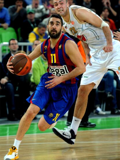 Navarro, durante el partido