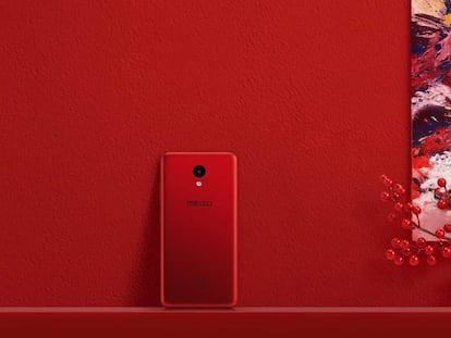 Meizu M5c de color rojo